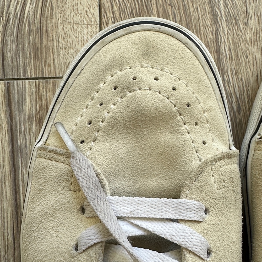 Vans Cream and Gray High-Top Sneakers - Picture 3 of 12